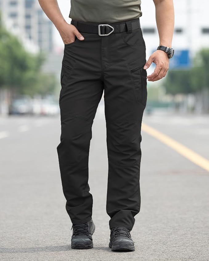 Men's Stretch Tactical Cargo Pants – Waterproof Ripstop Hiking & Work Pants — image 6