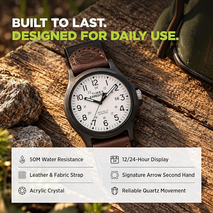Timex Men's Expedition Acadia 40mm Watch with INDIGLO Light-Up Dial — image 5