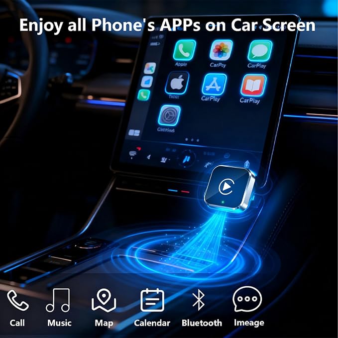 2026 Upgraded Wireless CarPlay Adapter for iPhone & Android Device — image 3