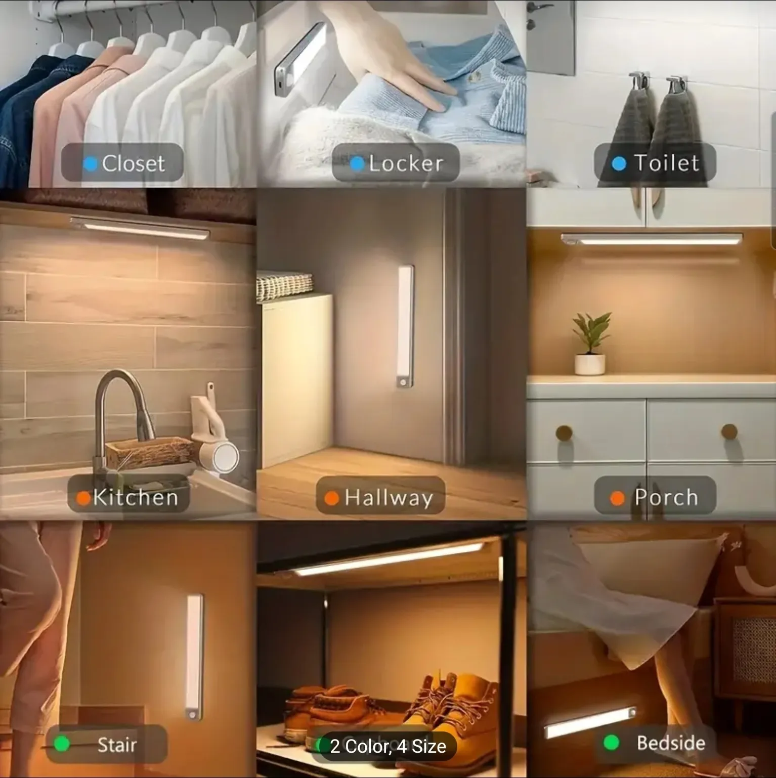 Motion Sensor Night Light Wireless USB Rechargeable LED Lamp | NK Trends Pakistan — image 6