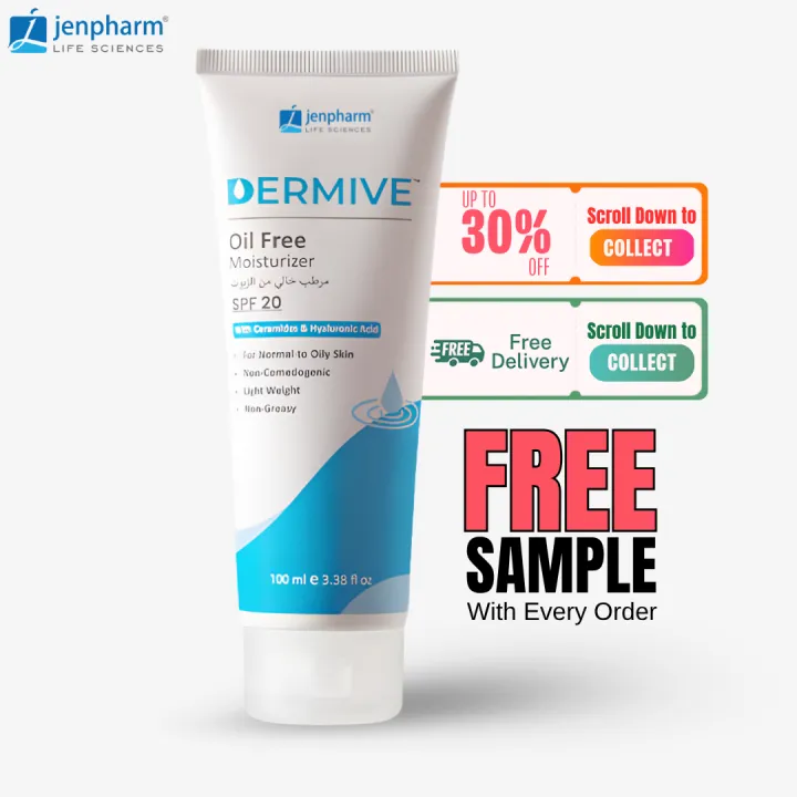 Jenpharm Dermive Oil Free Moisturizer 100ml | Original Price Rs. 1,098 - Sale Price Rs. 846 | NK Trends — image 1