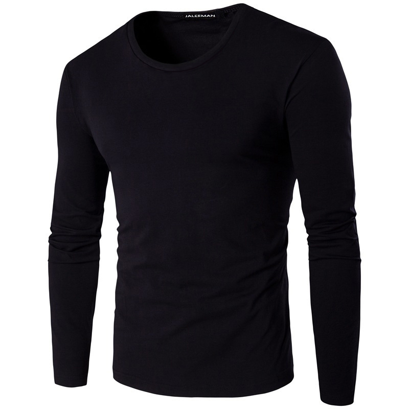Men Slim Fit White Cotton Long Sleeve T-Shirt – Premium Casual Autumn Wear | NK Trends — image 2
