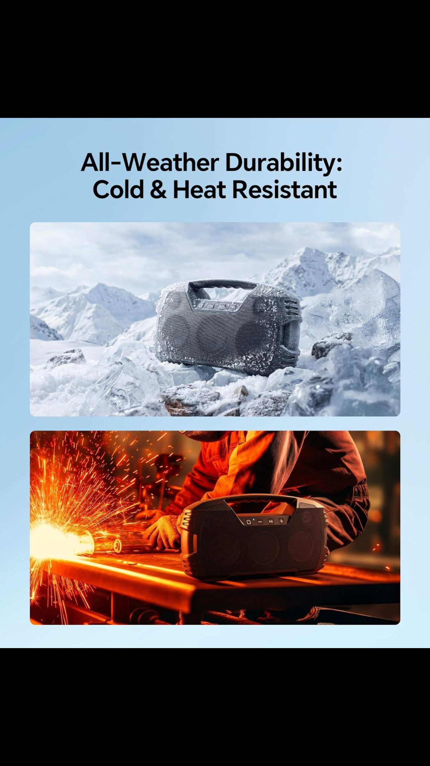 Houl Zallee Outdoor Bluetooth Speaker, IPX7 Waterproof, 90W Peak, 32H | NK Trends — image 6