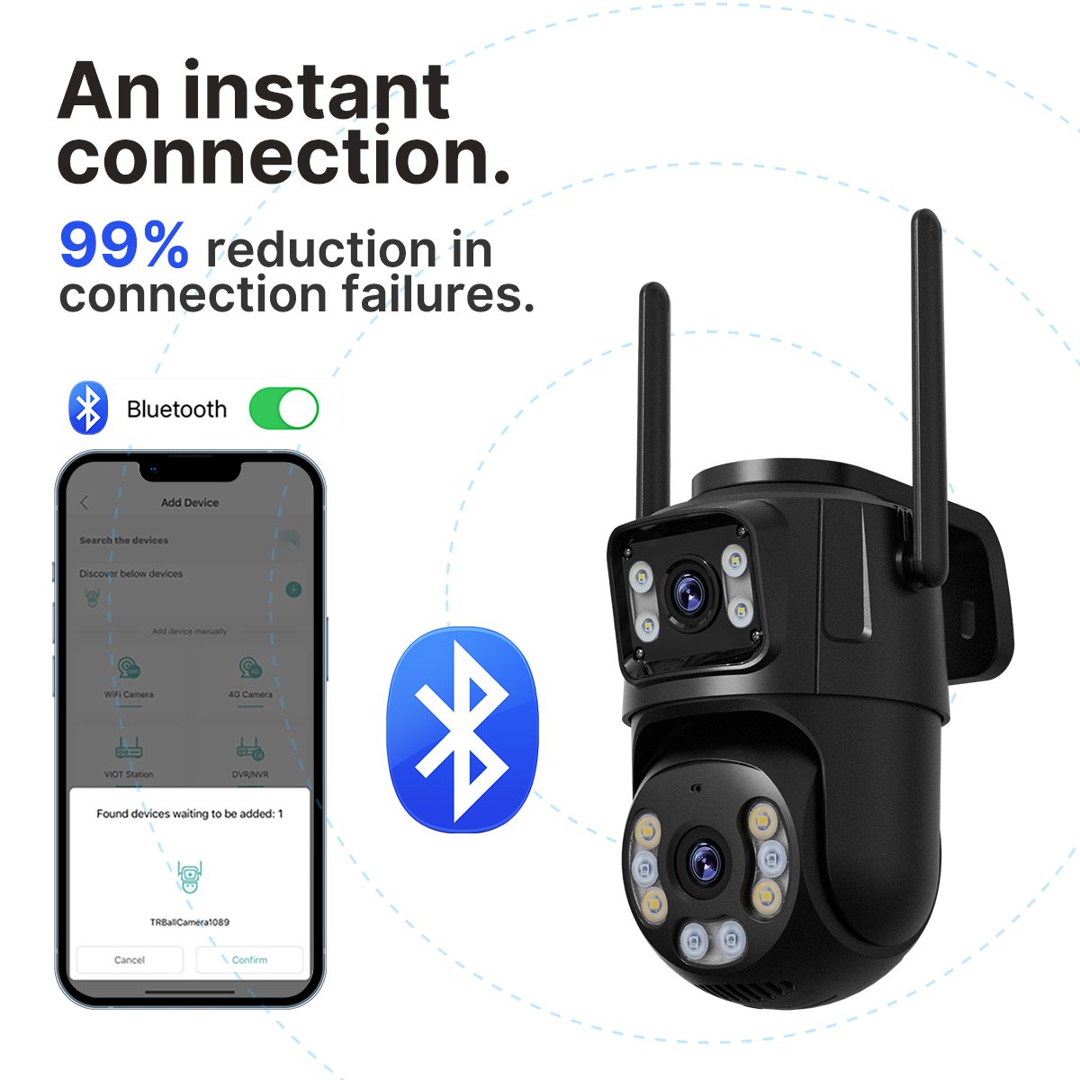 4K 8MP Dual Lens PTZ WiFi Outdoor Security Camera with AI Auto Tracking — image 2