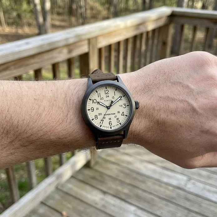 Timex Men's Expedition Scout 40mm Watch (Brown/Natural/Black) — image 2