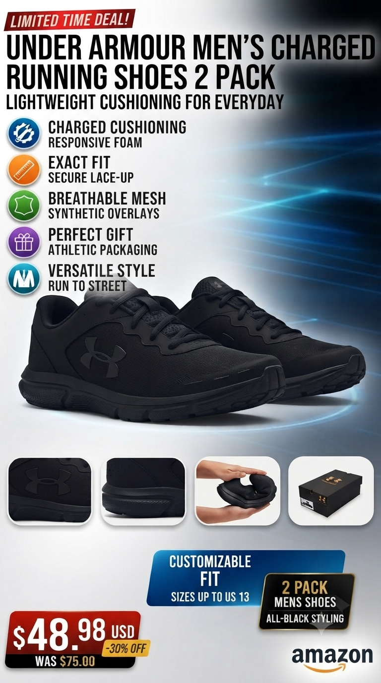 Under Armour Men's Charged Assert 10 Running Shoes | NK Trends — image 1