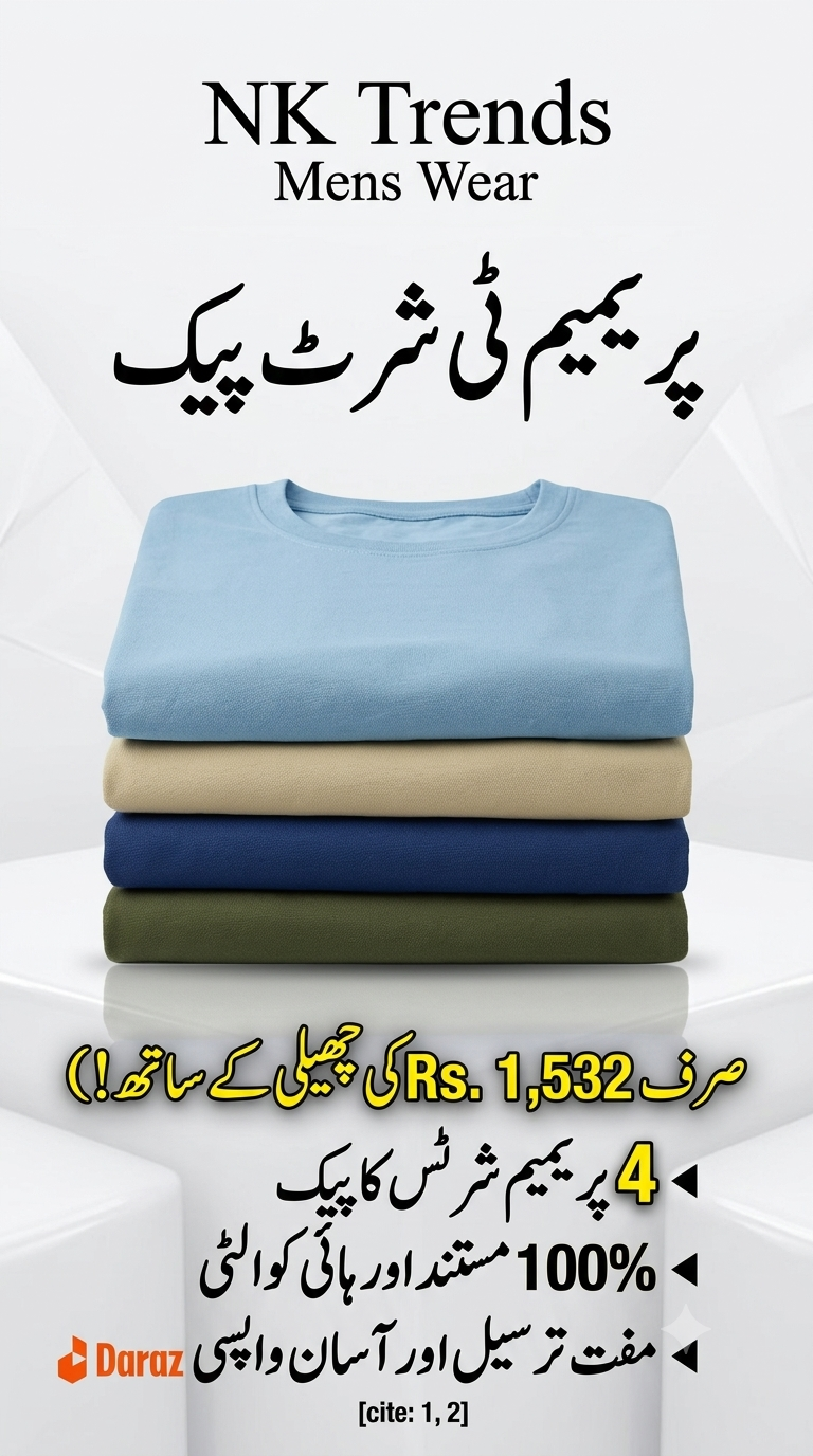 The Vintage Clothing Pack of 4 Premium Quality T-Shirts for Men & Women | Best Price دی ونٹیج کلودنگ مردوں اور عورتوں کے — image 1