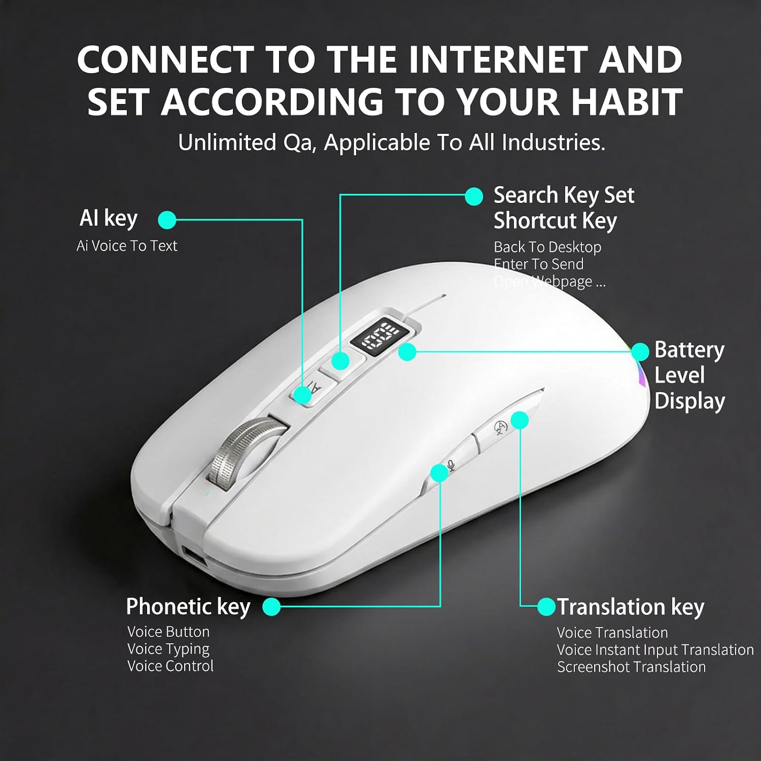 GAMINJA AI Intelligent Voice Mouse with Voice Typing & Translation | NK Trends — image 4