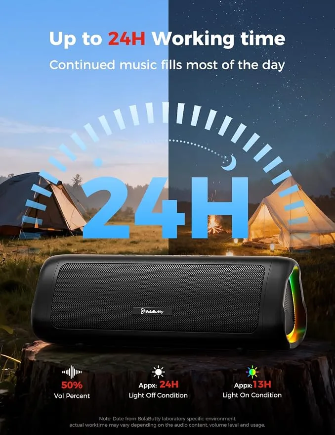 BolaButty Portable Bluetooth Speaker with 20W HD Sound & 24-Hour Playtime — image 5