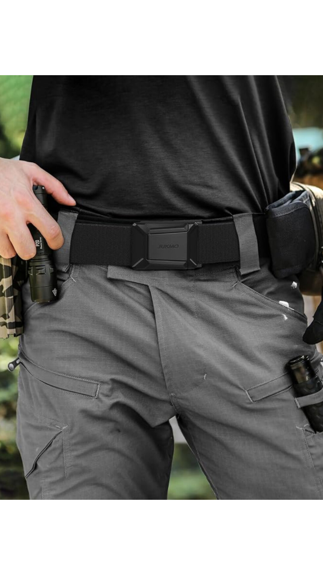 JUKMO Men’s Stretch Tactical Belt – Quick Release Nylon Belt — image 5
