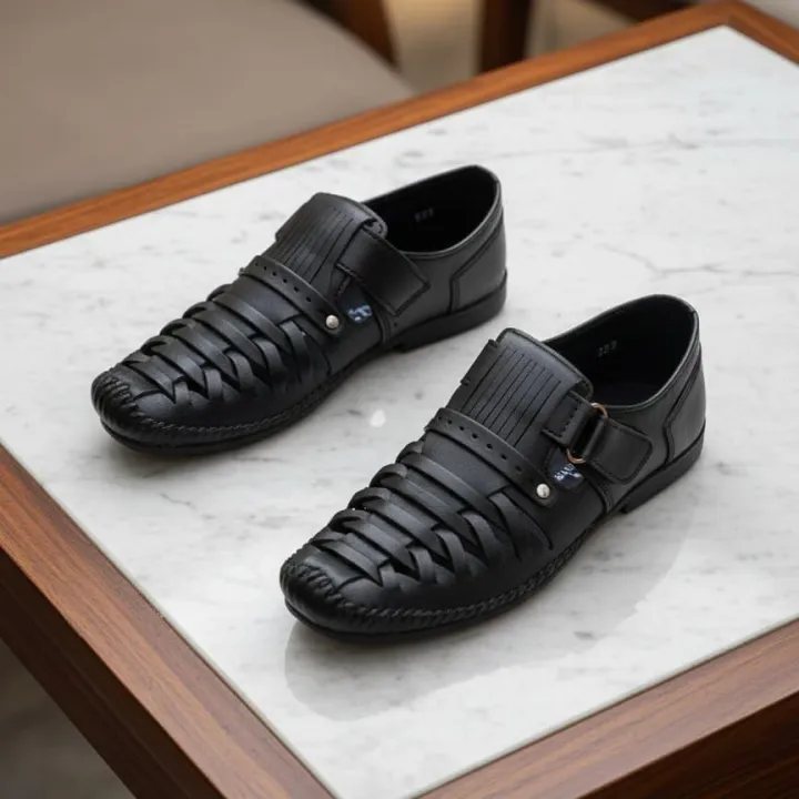Premium Men's Leather Sandals | Comfortable Breathable Summer Shoes — image 3