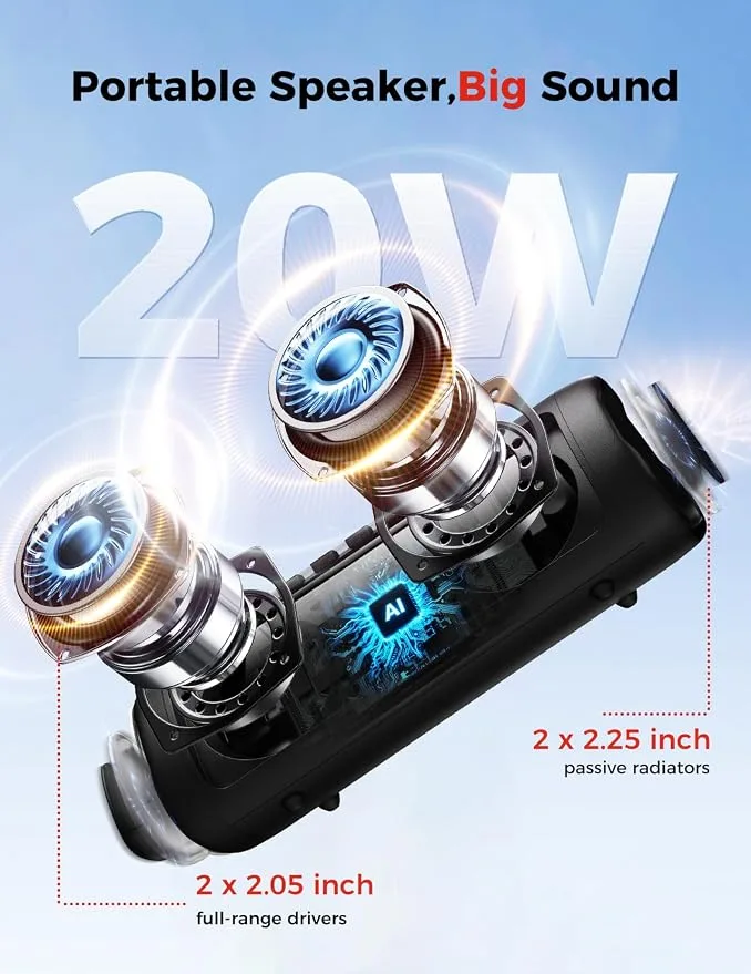 BolaButty Portable Bluetooth Speaker with 20W HD Sound & 24-Hour Playtime — image 2