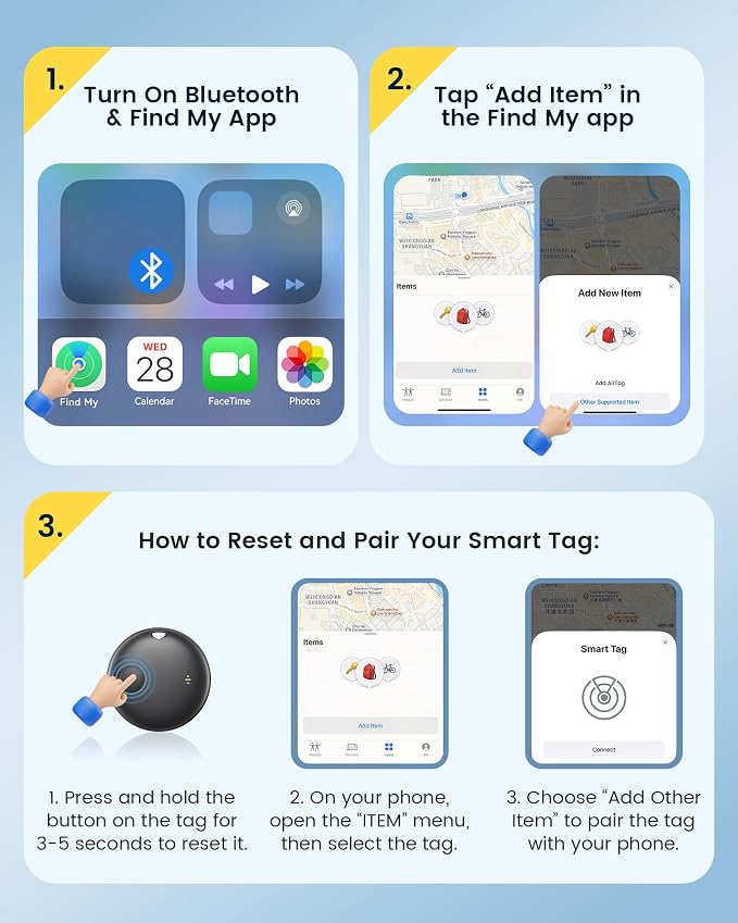 KUKIHO Air Tracker Tags 4-Pack Smart Bluetooth Item Finder | NK Trends — image 5