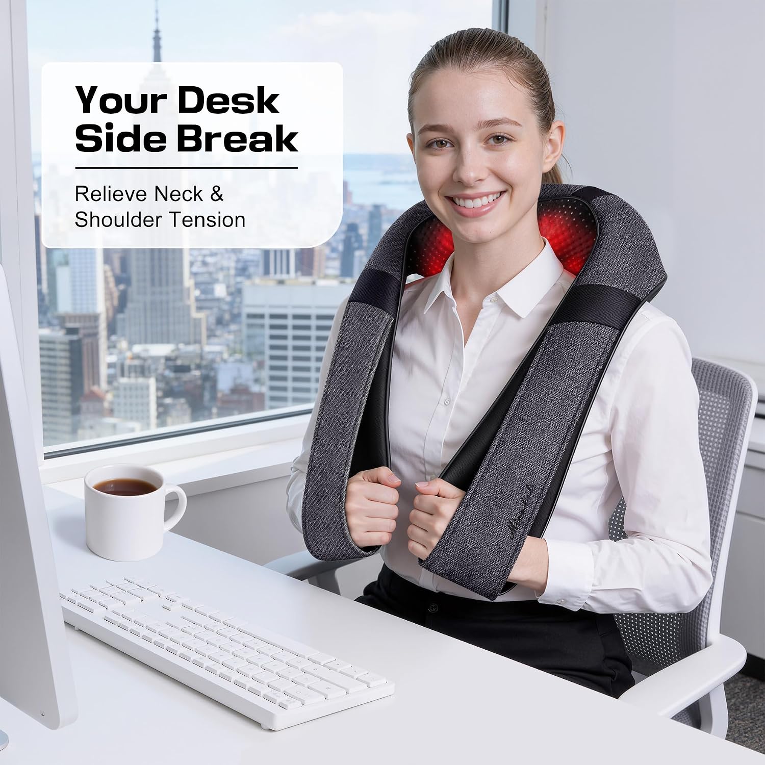 Mirakel Heat Neck Massager for Pain Relief Deep Tissue | NK Trends — image 3