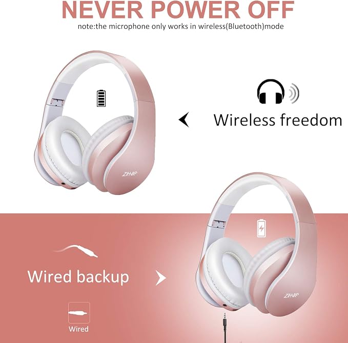 ZIHNIC Over-Ear Foldable Wireless Bluetooth Headphones | NK Trends — image 5