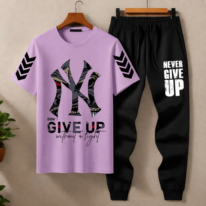 Men's Graphic Printed T-Shirt & Trouser Set | 2 Piece Casual Outfit | NK Trends — image 5