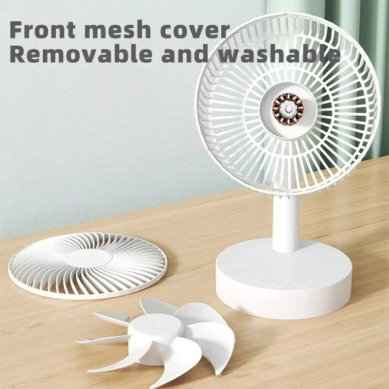 Youpin Portable Rechargeable Desktop Fan - 4-Speed Adjustable Mute Desk Fan — image 1