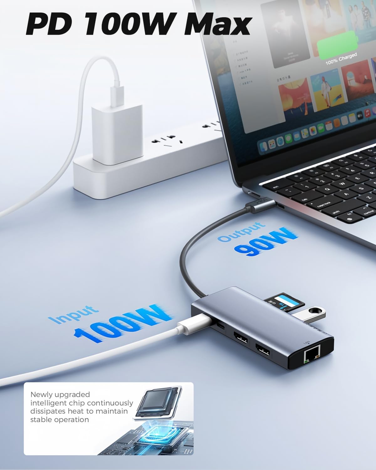 USB C Hub Dongle 10-in-1 Laptop Docking Station Dual 4K HDMI | NK Trends — image 5