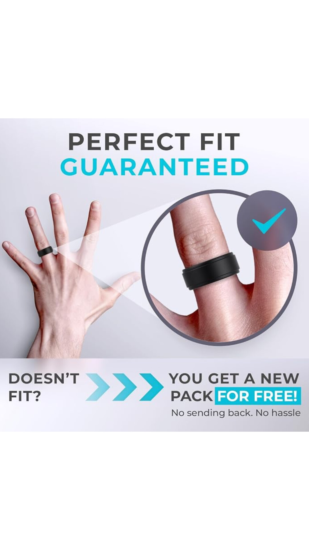 ThunderFit Silicone Wedding Rings for Men, Breathable Airflow Inner Grooves | NK Trends — image 6