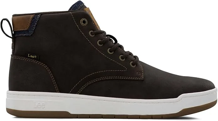 Lee Men's Spencer Mid-Top Sneaker Boot (Black Coffee/Navy Denim) | NK Trends — image 2
