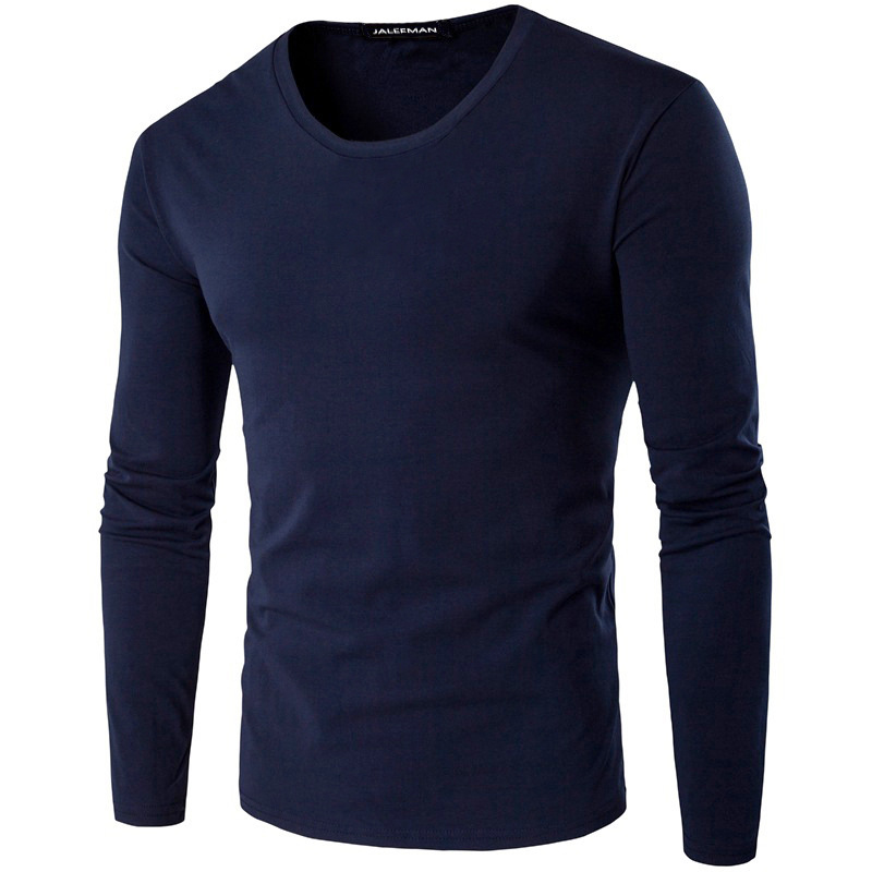 Men Slim Fit White Cotton Long Sleeve T-Shirt – Premium Casual Autumn Wear | NK Trends — image 5