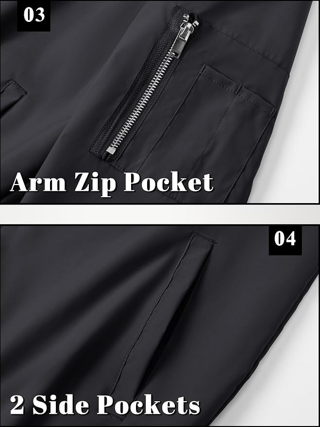 TACVASEN Men's Lightweight Casual Bomber Jacket & Windbreaker | NK Trends — image 6