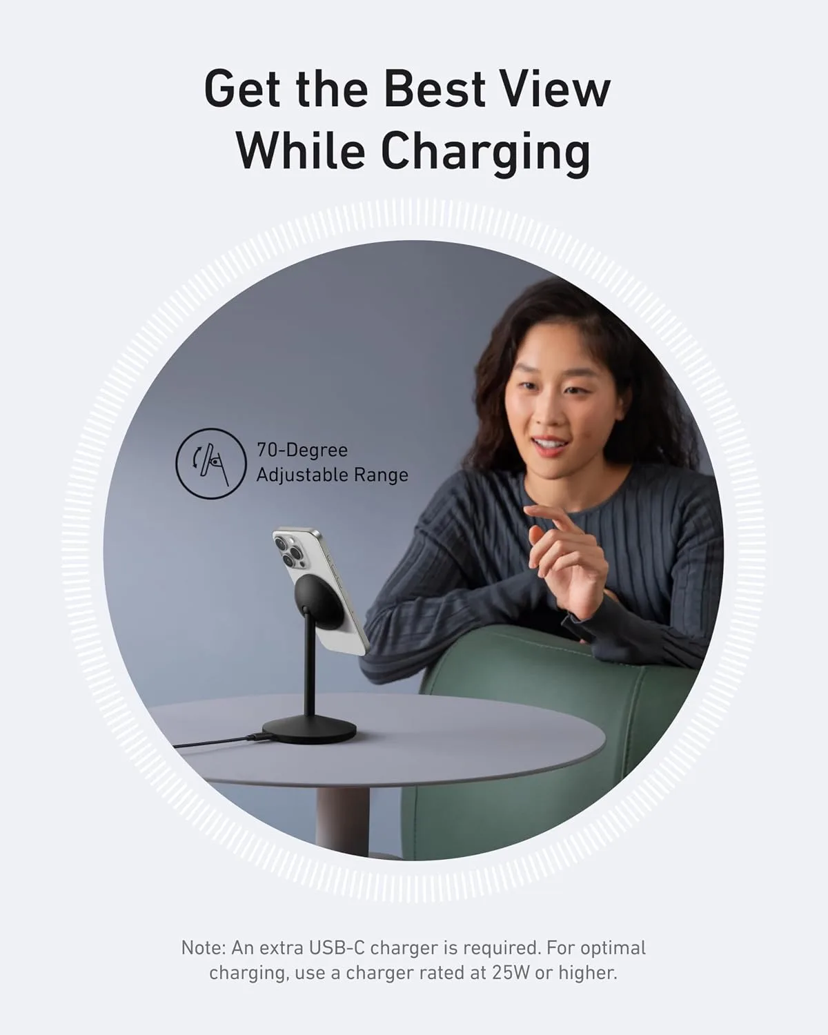 Anker MagGo Qi2 15W 360-Degree Wireless Charger & Magnetic Phone Stand — image 6