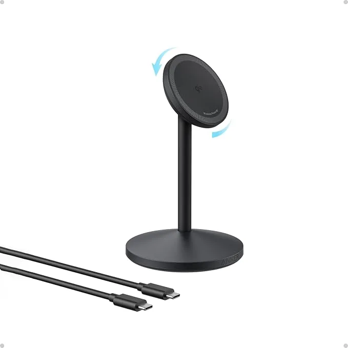 Anker MagGo Qi2 15W 360-Degree Wireless Charger & Magnetic Phone Stand — image 1