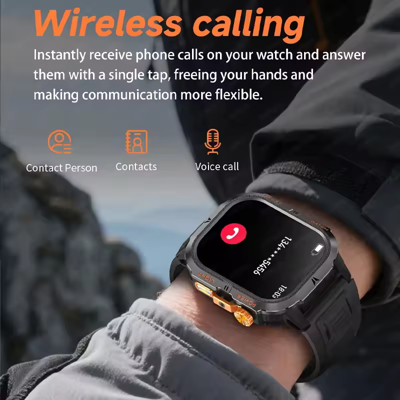 2026 Outdoor GPS Smart Watch | Bluetooth Calling | 1200mAh Battery | IP68 Waterproof — image 5