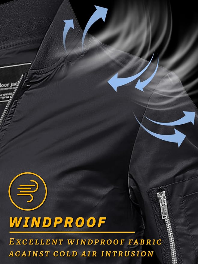 TACVASEN Men's Lightweight Casual Bomber Jacket & Windbreaker | NK Trends — image 4