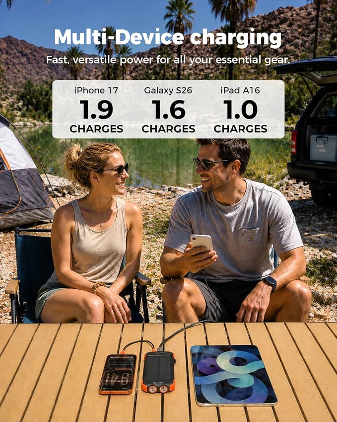BLAVOR Solar Power Bank 10,000mAh – 20W USB-C Wireless Portable Charger — image 4