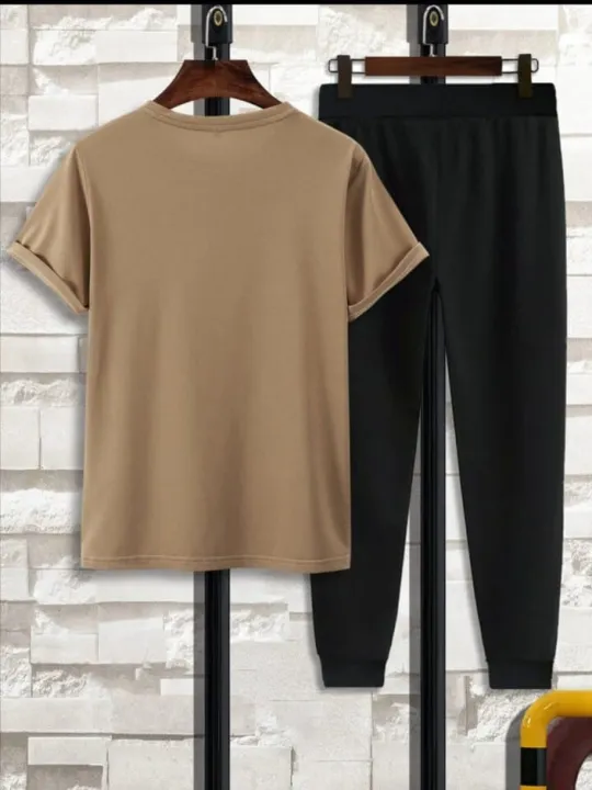 Men Tracksuit Summer Jersey Fabric T-Shirt & Trouser — image 5