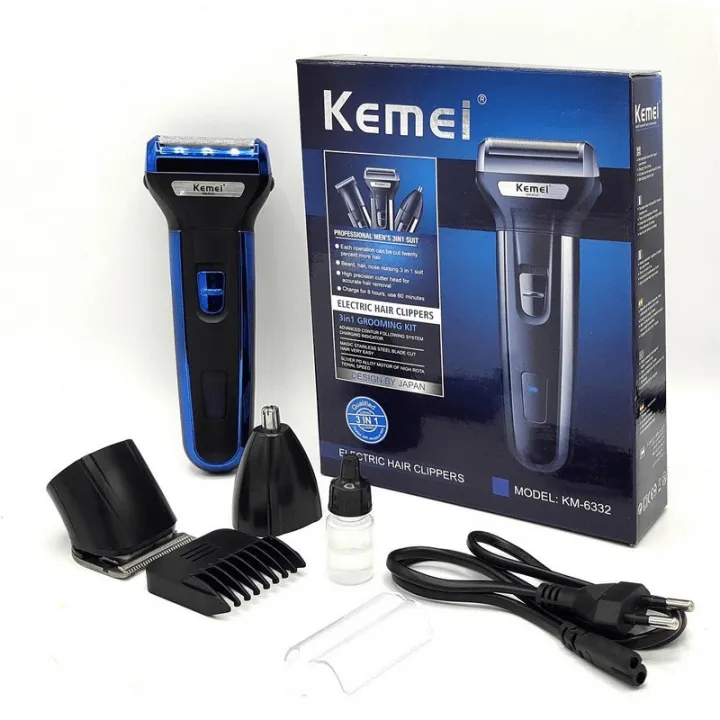 Original Kemei 3-in-1 Rechargeable Hair Clipper & Beard Trimmer | Professional Men's Grooming Machine اصل Kemei 3 اِن 1 — image 3