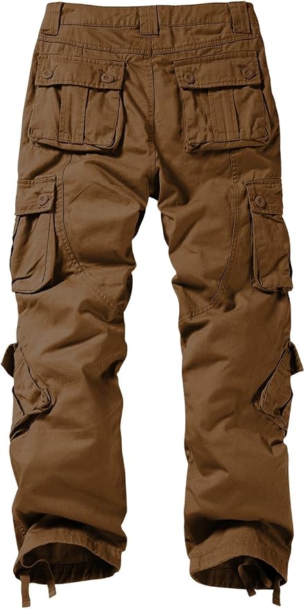 Match Men's Wild Cargo Pants - 100% Cotton Multi-Pocket Tactical Trousers | NK Trends — image 5