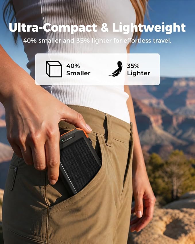 BLAVOR Solar Power Bank 10,000mAh – 20W USB-C Wireless Portable Charger — image 3