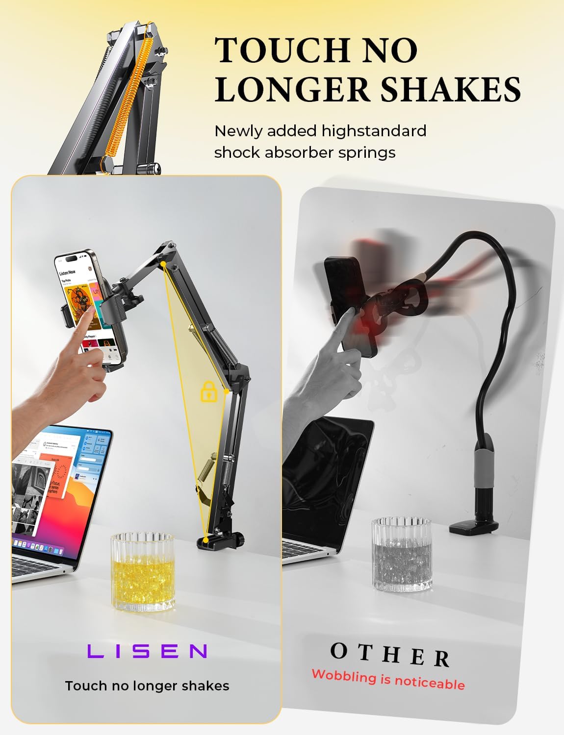 LISEN 3rd Generation Overhead Cell Phone Mount & Magic Arm (Black) | NK Trends — image 6