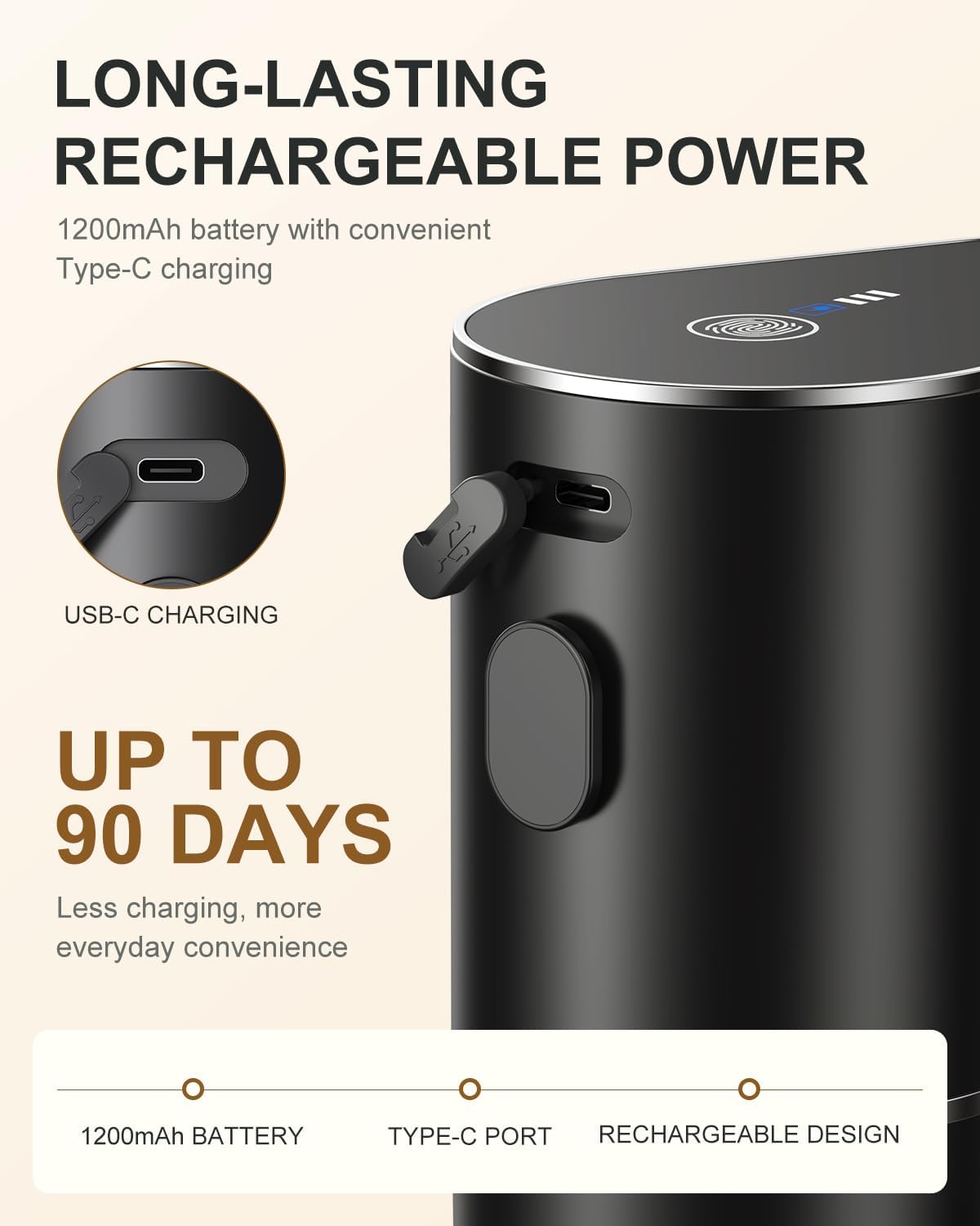 Fantictas Automatic Liquid Soap Dispenser (Black Gel, 350ML) | NK Trends — image 5