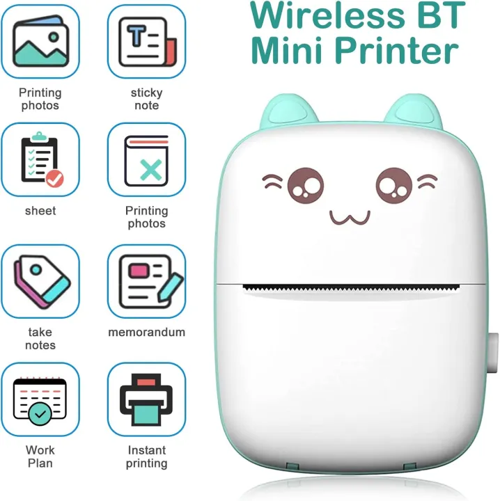 Pocket Inkless Mini Bluetooth Thermal Printer | Portable Label Printer | NK Trends — image 3