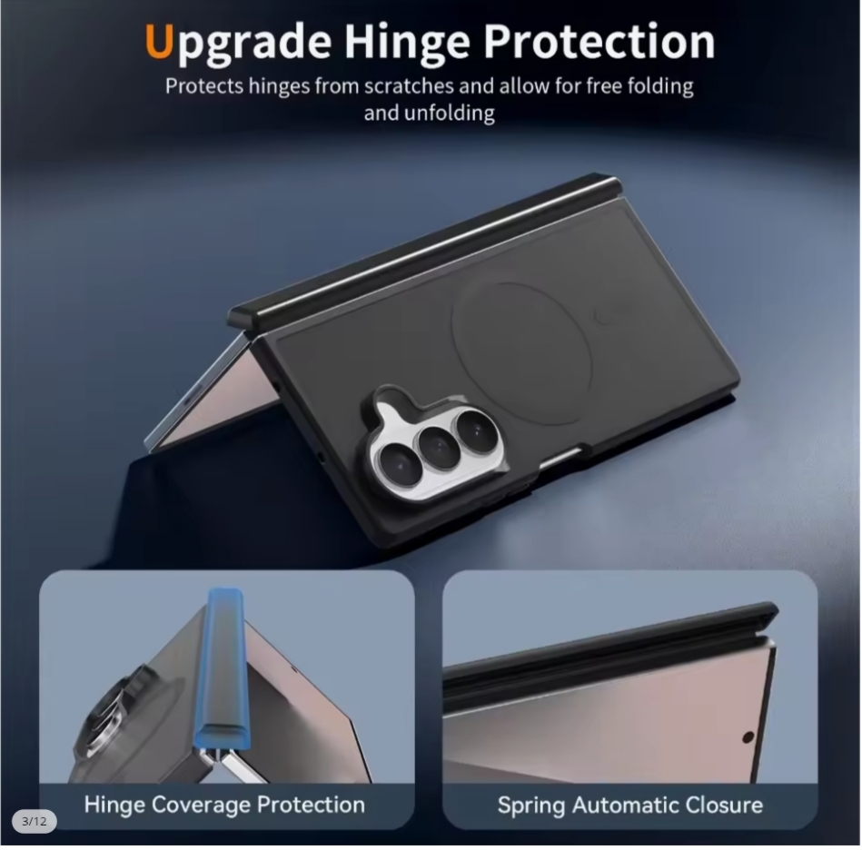 Samsung Galaxy Z Fold Series – Premium MagSafe Magnetic Matte Case with Hinge Protection — image 5